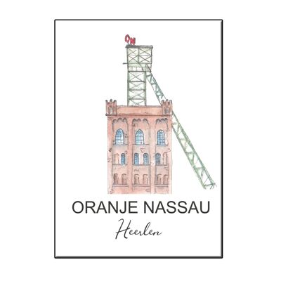 ICONO DE LA CIUDAD A6 ORANJE NASSAU HEERLEN CARD