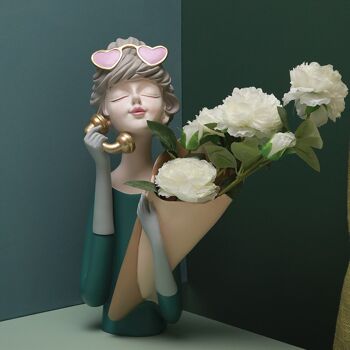 Vase - Selena Flower Vase - Vert - Accents décoratifs 5