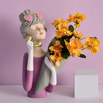 Vase - Selena Flower Vase - Violet - Accessoires Déco 6
