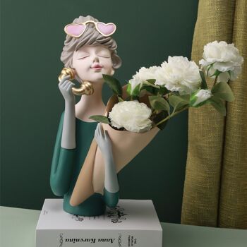Vase - Selena Flower Vase - Vert - Accents décoratifs 4