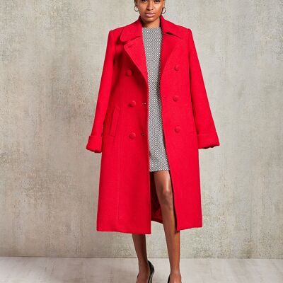 Manteau Leonor Rouge