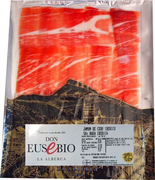 1 Kg Jamón de Cebo Ibérico 50% raza ibérica a máquina a tapita Salamanca