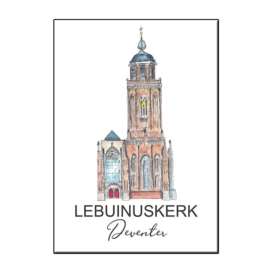 A6 lebuinuskerk deventer with entrence card - joyin