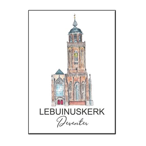 A6 lebuinuskerk deventer with entrence card - joyin