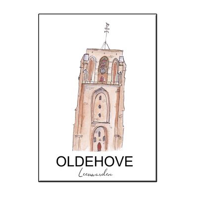 A6 city icon oldehove leeuwarden card