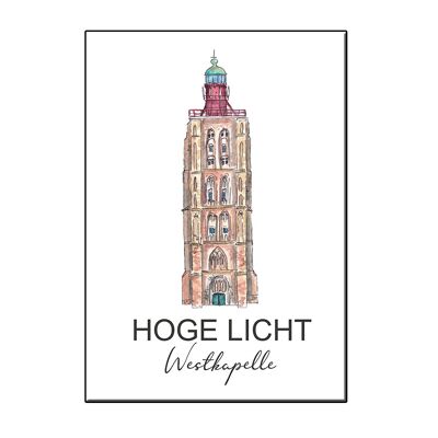 A6 lighthouse hoge licht westkapelle card - joyin