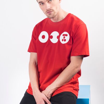 T-shirt SAMURAI TRIPLE OG Rosso/Bianco