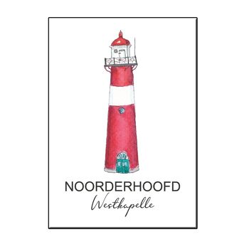 CARTE A6 PHARE NOORDERHOOFD WESTKAPELLE - JOYIN 1