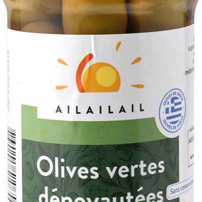 Pitted green olives 290g