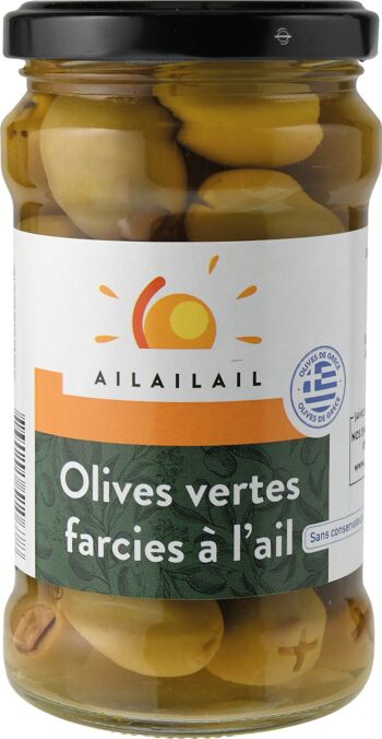 Olives vertes farcies aux amandes 290g