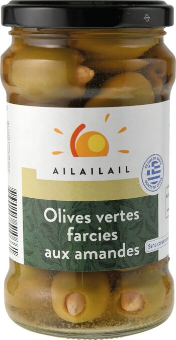 Olives vertes farcies à l'ail 290g