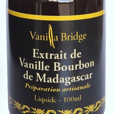 Extrait de Vanille  Bourbon de Madagascar _ Liquide 100ml
