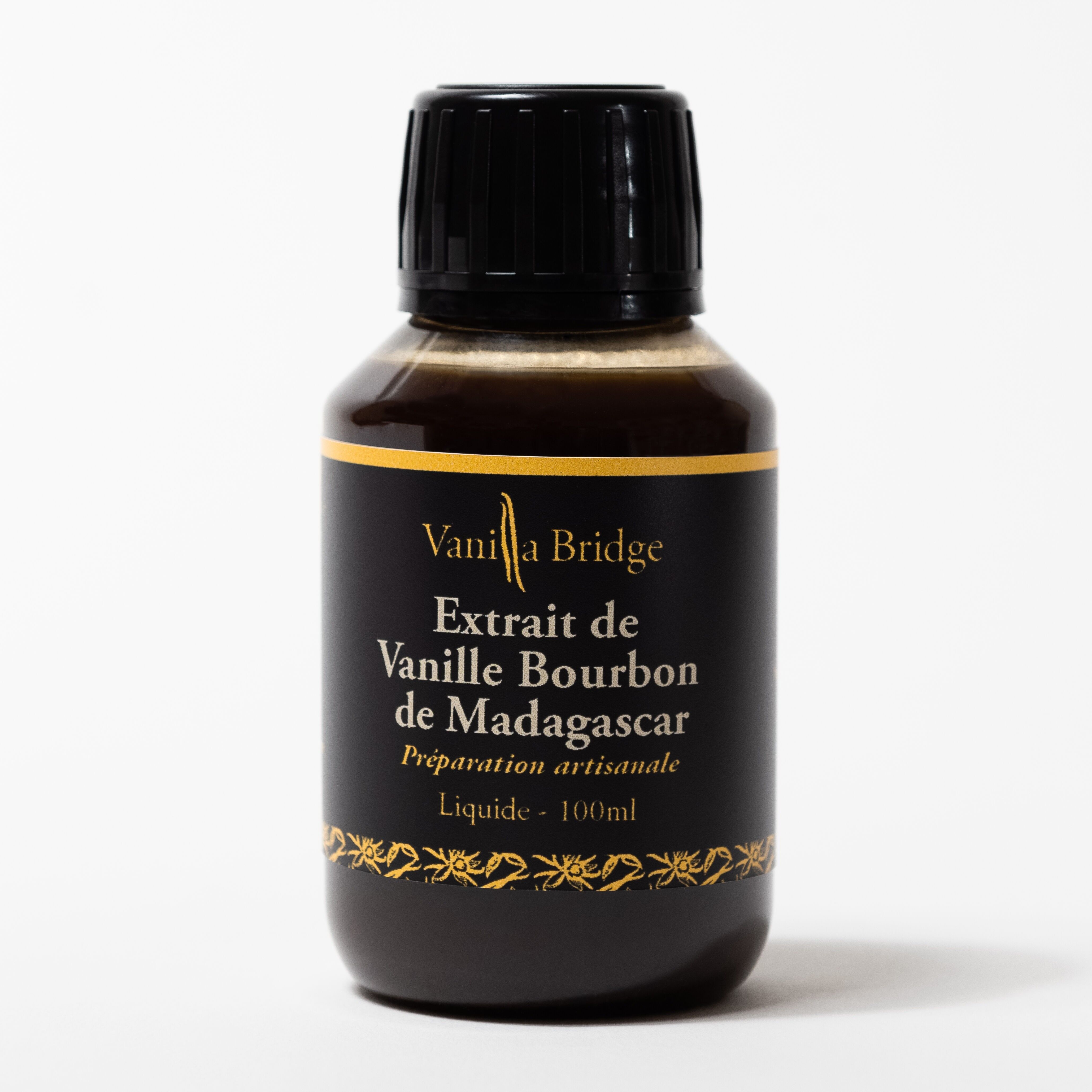 Estratto di vaniglia Bourbon del Madagascar o aroma naturale – 100 ml • Senza zucchero • 100% baccelli di vaniglia