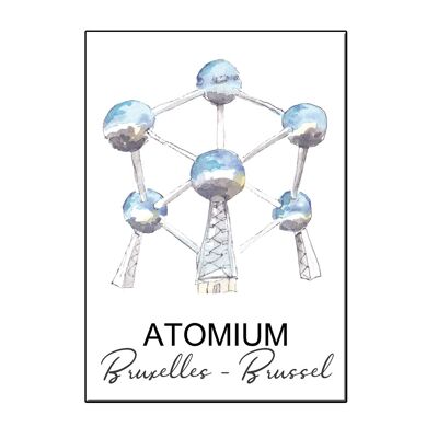 CARD A6 CITY ICON ATOMIUM BRUSSELS