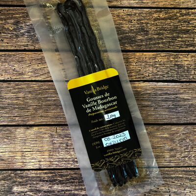 Bag of 5 vanilla pods 15-17cm