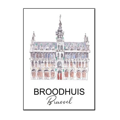 A6 city icon broodhuis brussel card