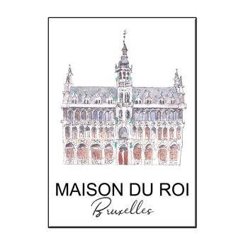 CARTE A6 CITY ICON MAISON DU ROI BRUXELLES 1