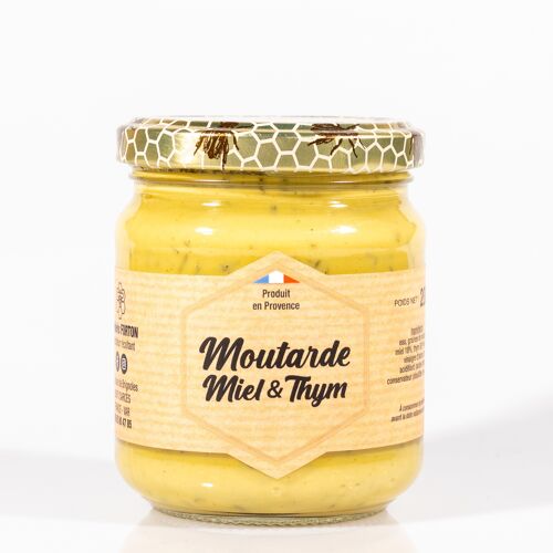 Moutarde au miel et au thym 200g