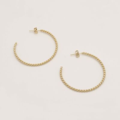 TWIST D40 hoop earrings