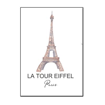 A6 city icon tour eiffel paris card