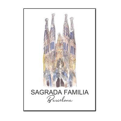 CARTE A6 CITY ICON SAGRADA FAMILIA BARCELONA CARD