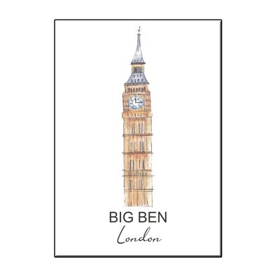 CARD A6 ICONA CITTÀ BIG BEN LONDON CARD