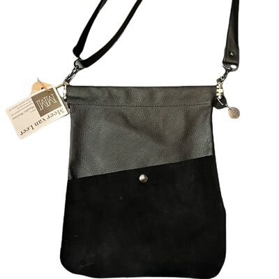 Shoulder bag series Luna with folding bracket black