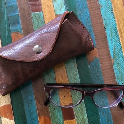 Glasses case or bag organizer - Dark brown