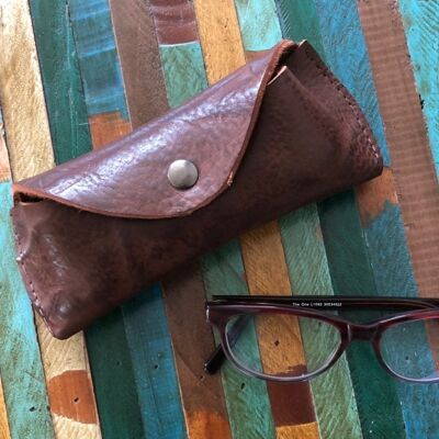 Glasses case or bag organizer - Dark brown