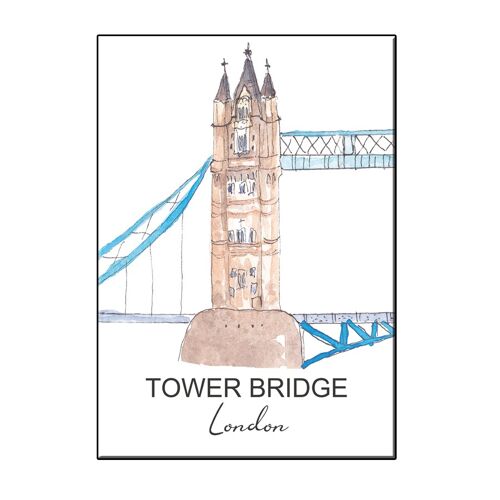 A6 city icon tower bridge london card