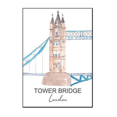TARJETA A6 CITY ICON TOWER BRIDGE LONDON