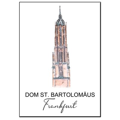 A6 city icon dom bartolomaus frankfurt card