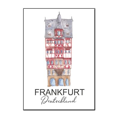 TARJETA DE FRANKFURT A6 CITY ICON HOUSE