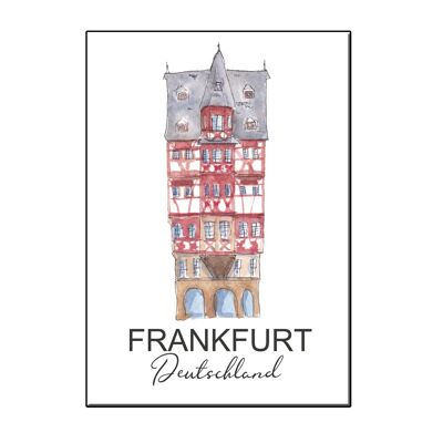 A6 city icon house frankfurt card