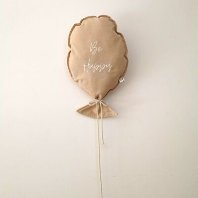 Wandballon - Beige mit Botschaft