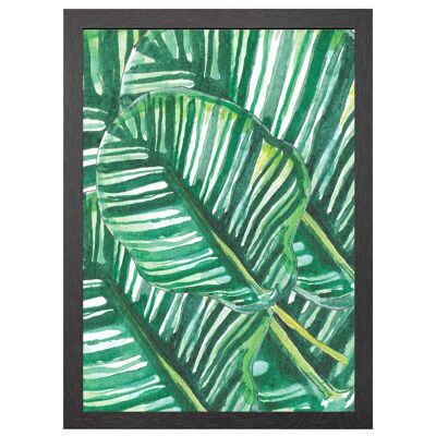 A2 poster jungle leafs in frame - joyin