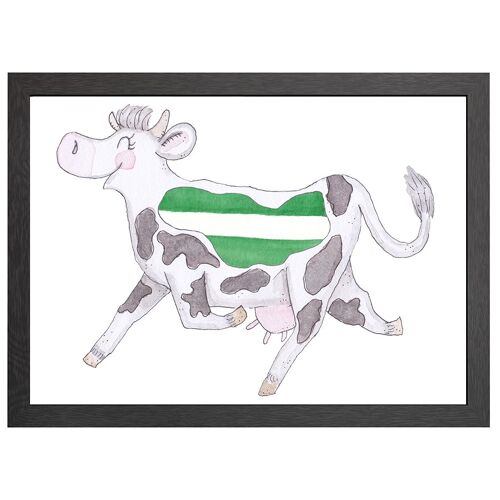 A2 poster cow rotterdam in frame - joyin
