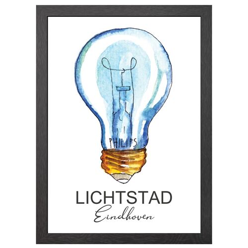 A2 poster lichtstad eindhoven in frame - joyin