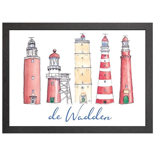 A2 frame wadden lighthouses text