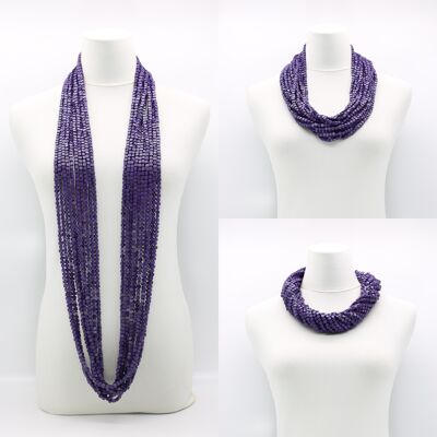 SIGUIENTE Collar Pashmina - Púrpura - 10 Hebras