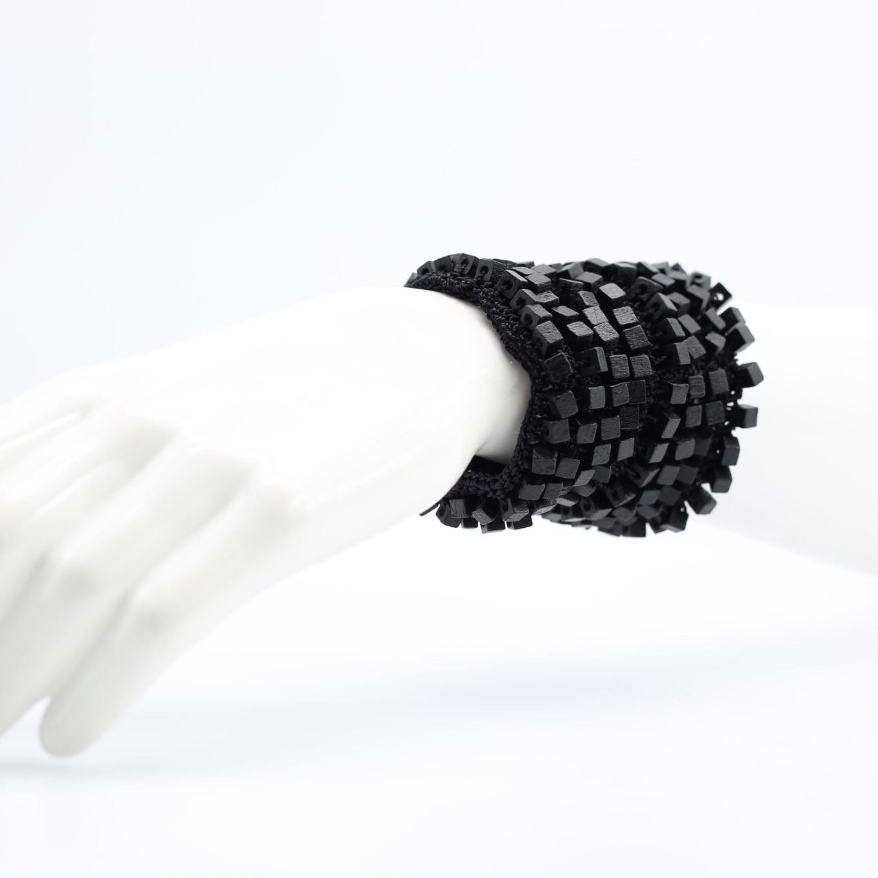 NEXT Bracciale a polsini in Pashmina - Nero