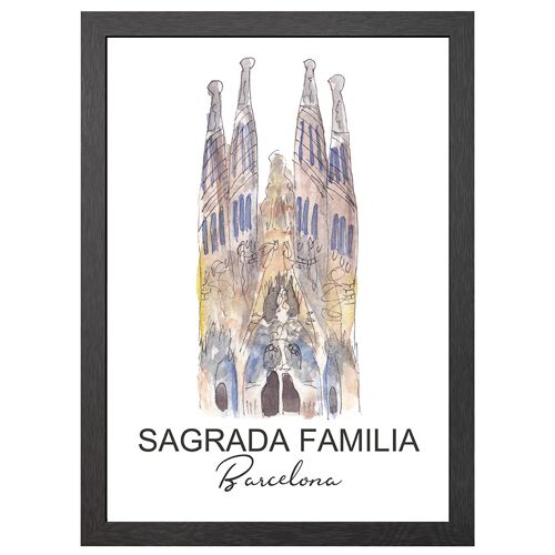 A2 frame sagrada familia – barcelona