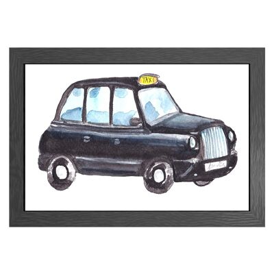 A3 poster london cab in frame - joyin