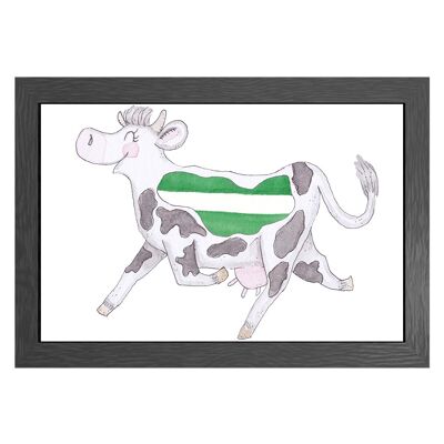 A3 poster cow rotterdam in frame - joyin