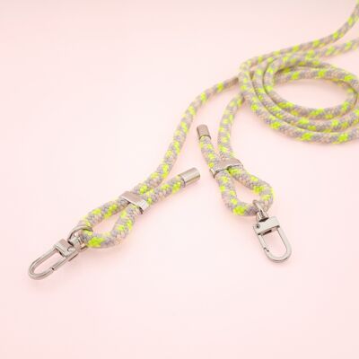 Mobile phone chain NEON Snap silver