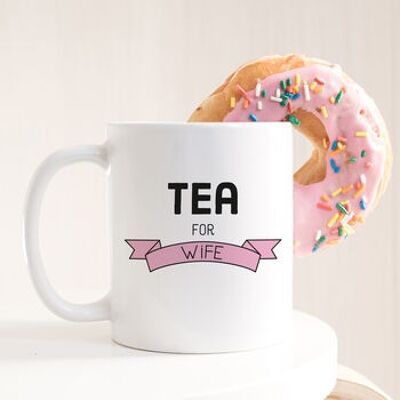 Tea For Wife Banner Mug