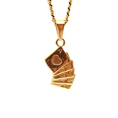 Gold Cards necklace