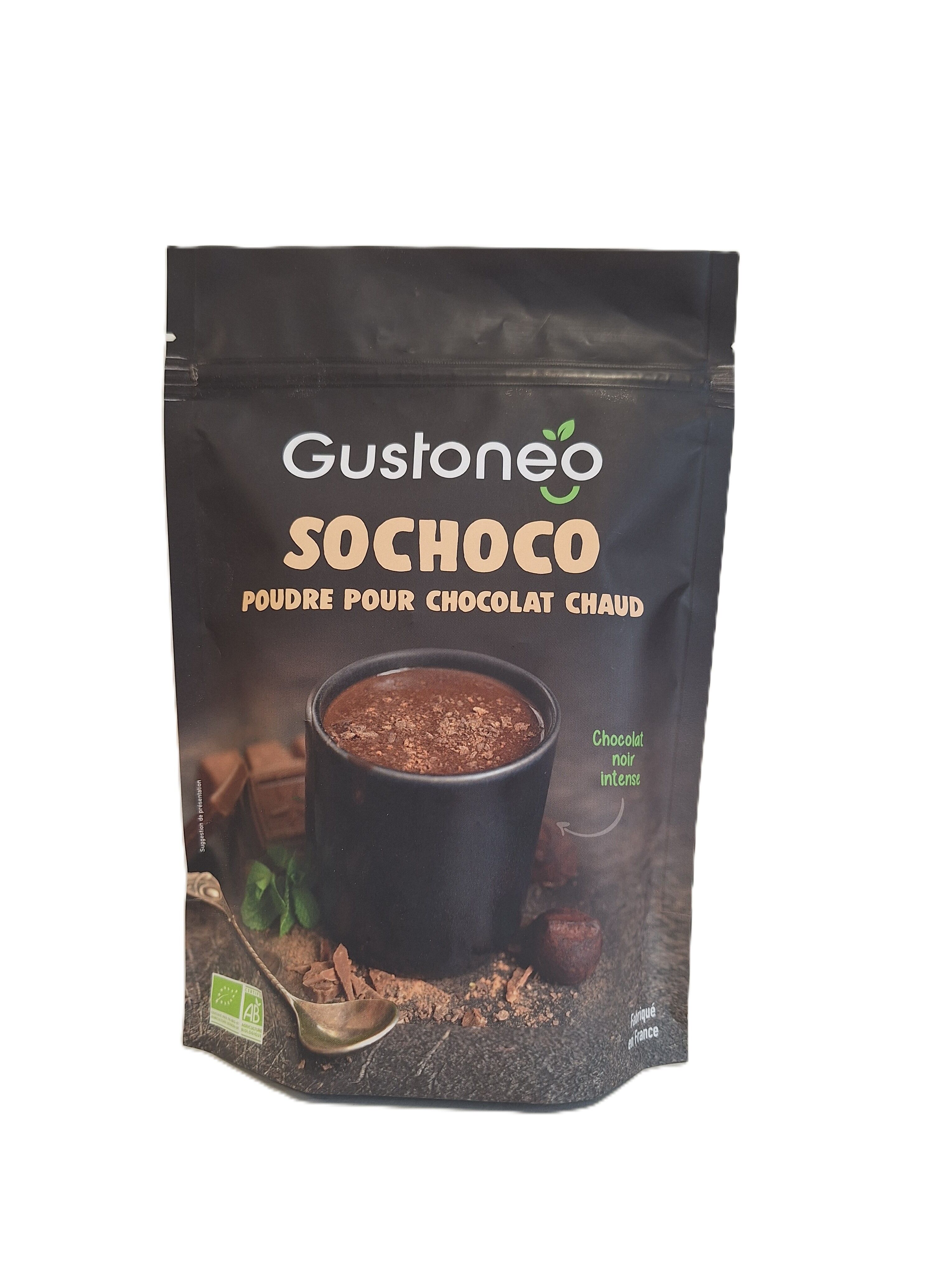 Organic hot chocolate powder So Choco Noir 280g