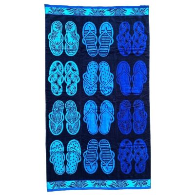 Soto Jacquard Velor Terry Beach Towel 100x175cm 470gm²