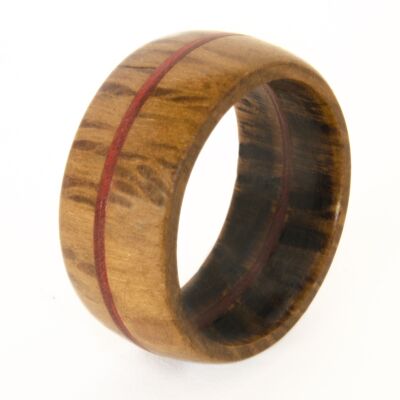 Bague bois rouge Diddier